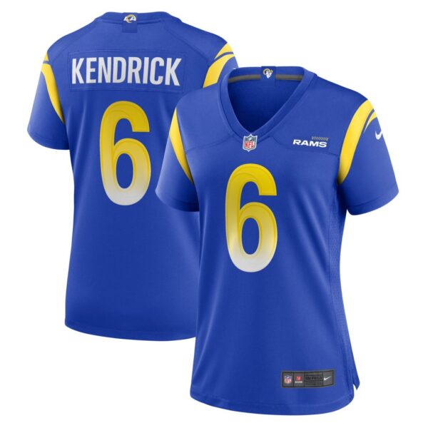 Women's Los Angeles Rams Derion Kendrick Nike Royal Game Player Jersey