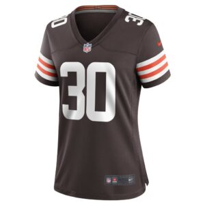 Women's Cleveland Browns D'Ernest Johnson Nike Brown Game Jersey