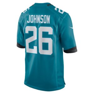 D'Ernest Johnson Jacksonville Jaguars Nike Women's Game Jersey - Teal