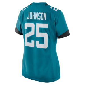 D'Ernest Johnson Jacksonville Jaguars Nike Women's Team Game Jersey - Teal