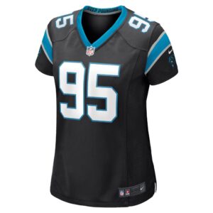 Women's Carolina Panthers Derrick Brown Nike Black Game Jersey