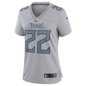 Women's Tennessee Titans Derrick Henry Nike Gray Atmosphere Fashion Game Jersey