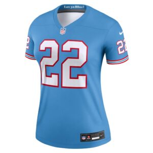 Derrick Henry Tennessee Titans Nike Women's Oilers Throwback Legend Jersey - Light Blue