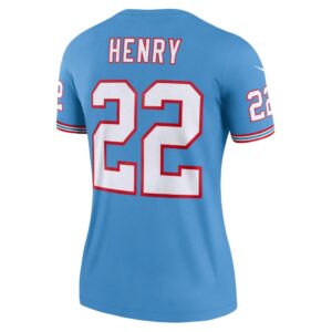 Derrick Henry Tennessee Titans Nike Women's Oilers Throwback Legend Jersey - Light Blue