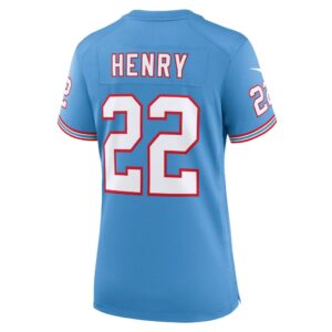 Derrick Henry Tennessee Titans Nike Women's Player Jersey - Light Blue