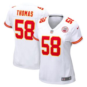 Women's Kansas City Chiefs Derrick Thomas Nike White Retired Game Jersey