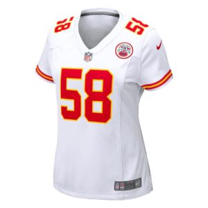 Women's Kansas City Chiefs Derrick Thomas Nike White Retired Game Jersey