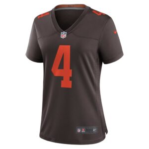 Women's Cleveland Browns Deshaun Watson Nike Brown Alternate Game Jersey