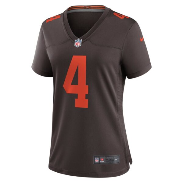 Women's Cleveland Browns Deshaun Watson Nike Brown Alternate Game Jersey