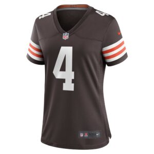 Women's Cleveland Browns Deshaun Watson Nike Brown Game Jersey