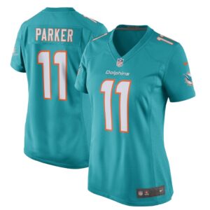 Women's Nike DeVante Parker Aqua Miami Dolphins New 2018 Game Jersey