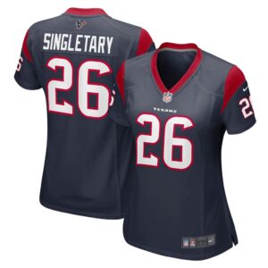 Devin Singletary Houston Texans Nike Women's Team Game Jersey - Navy