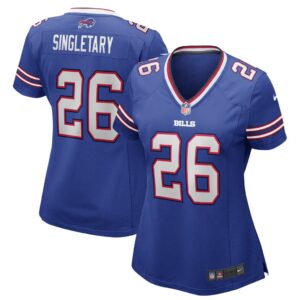 Women's Nike Devin Singletary Royal Buffalo Bills Game Jersey