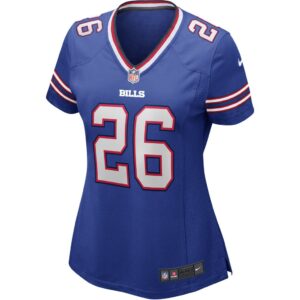 Women's Nike Devin Singletary Royal Buffalo Bills Game Jersey