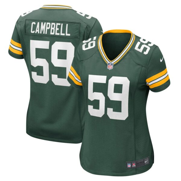 Women's Green Bay Packers De'Vondre Campbell Nike Green Nike Game Jersey