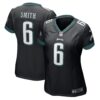 Women's Philadelphia Eagles DeVonta Smith Nike Black Game Jersey