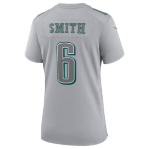 Women's Philadelphia Eagles DeVonta Smith Nike Gray Atmosphere Fashion Game Jersey