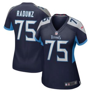 Women's Tennessee Titans Dillon Radunz Nike Navy Game Jersey