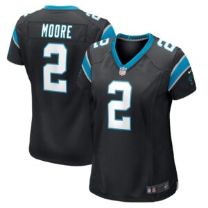 Women's Carolina Panthers DJ Moore Nike Black Game Player Jersey