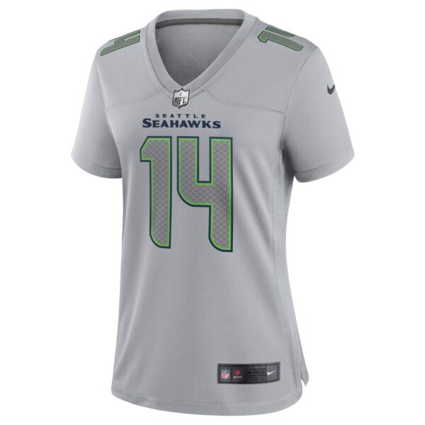 Women's Seattle Seahawks DK Metcalf Nike Gray Atmosphere Fashion Game Jersey