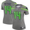 Women's Seattle Seahawks DK Metcalf Nike Gray Inverted Legend Jersey