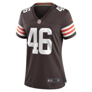 Women's Cleveland Browns Don Fleming Nike Brown Retired Player Jersey