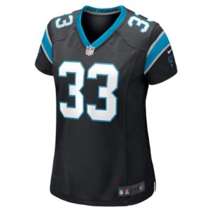 Women's Carolina Panthers D'Onta Foreman Nike Black Game Player Jersey