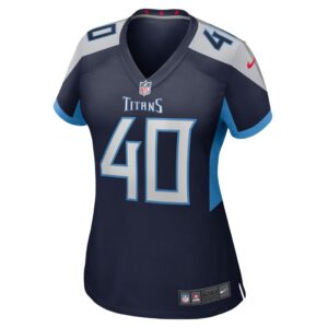 Women's Tennessee Titans Dontrell Hilliard Nike Navy Game Player Jersey