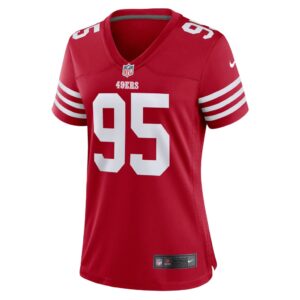 Women's San Francisco 49ers Drake Jackson Nike Scarlet Game Player Jersey