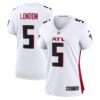 Women's Atlanta Falcons Drake London Nike White Away Game Player Jersey