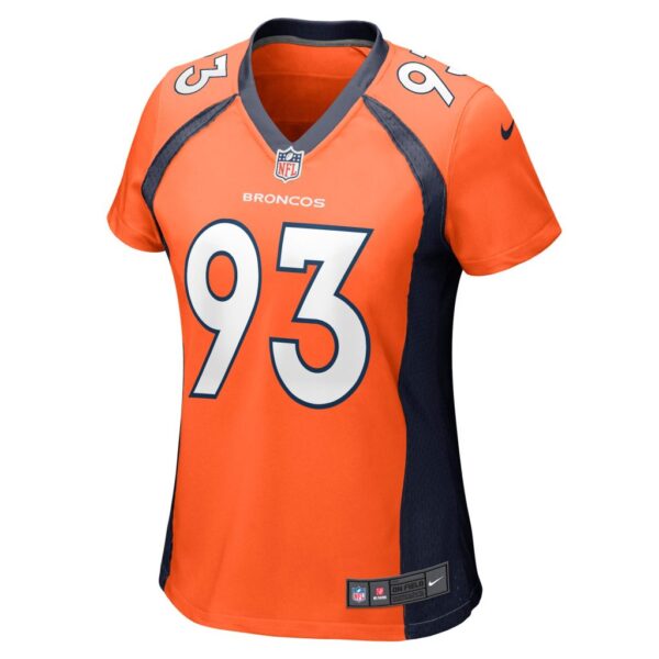 Women's Denver Broncos Dre'Mont Jones Nike Orange Game Jersey