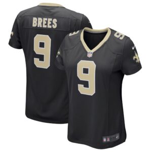 Women's Nike Drew Brees Black New Orleans Saints Game Player Jersey