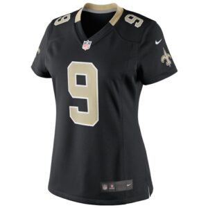 Women's Nike Drew Brees Black New Orleans Saints Player Game Jersey