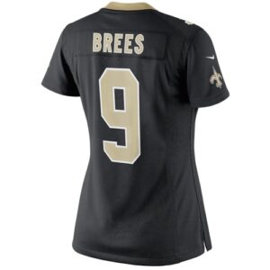 Women's Nike Drew Brees Black New Orleans Saints Player Game Jersey