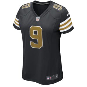 Drew Brees Nike New Orleans Saints Women's Alternate Game Jersey - Black