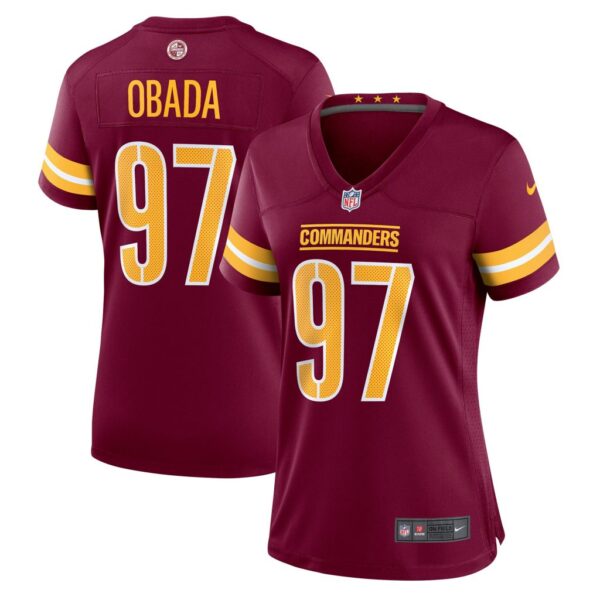 Women's Washington Commanders Efe Obada Nike Burgundy Game Jersey