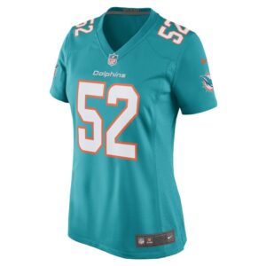 Women's Miami Dolphins Elandon Roberts Nike Aqua Game Player Jersey