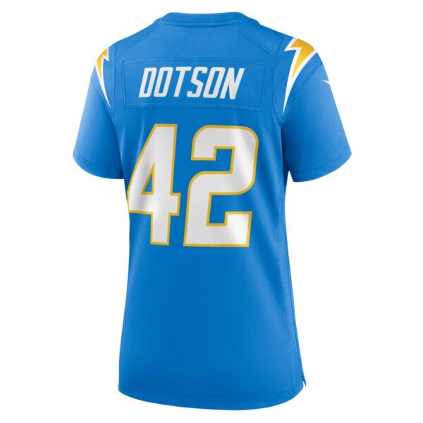 Elijah Dotson Los Angeles Chargers Nike Women's Team Game Jersey - Powder Blue