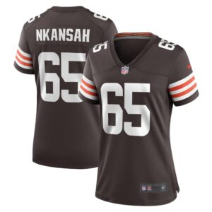 Women's Cleveland Browns Elijah Nkansah Nike Brown Game Player Jersey