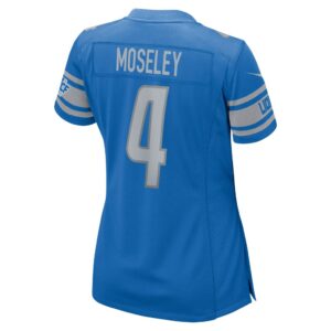 Women's Detroit Lions Emmanuel Moseley Nike Blue Game Jersey