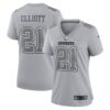 Women's Dallas Cowboys Ezekiel Elliott Nike Gray Atmosphere Fashion Game Jersey