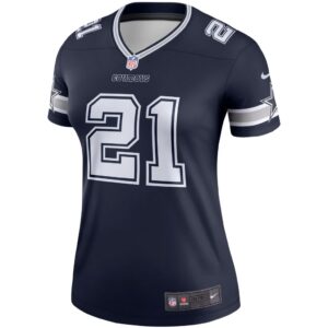 Women's Dallas Cowboys Ezekiel Elliott Nike Navy Legend Player Jersey