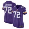 Women's Minnesota Vikings Ezra Cleveland Nike Purple Game Jersey