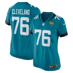 Ezra Cleveland Jacksonville Jaguars Nike Women's Game Jersey - Teal