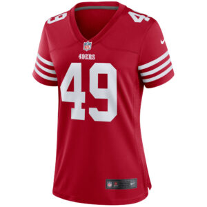 Women's San Francisco 49ers Faithful 49 Nike Scarlet Player Game Jersey