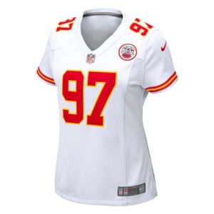 Women's Kansas City Chiefs Felix Anudike-Uzomah Nike White Team Game Jersey