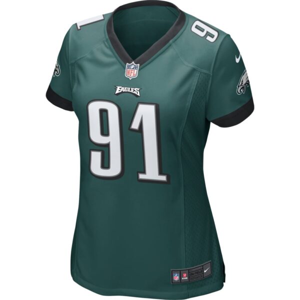 Women's Philadelphia Eagles Fletcher Cox Nike Green Game Jersey