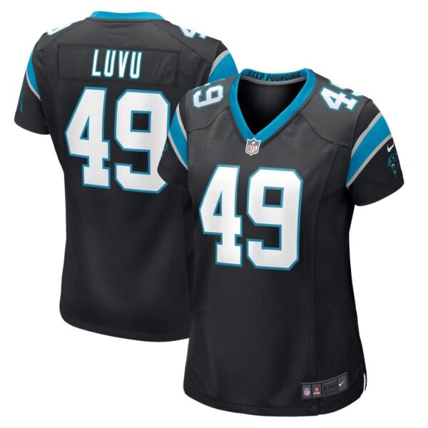 Women's Carolina Panthers Frankie Luvu Nike Black Game Jersey