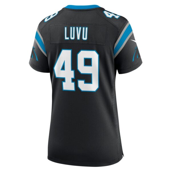 Women's Carolina Panthers Frankie Luvu Nike Black Team Game Jersey