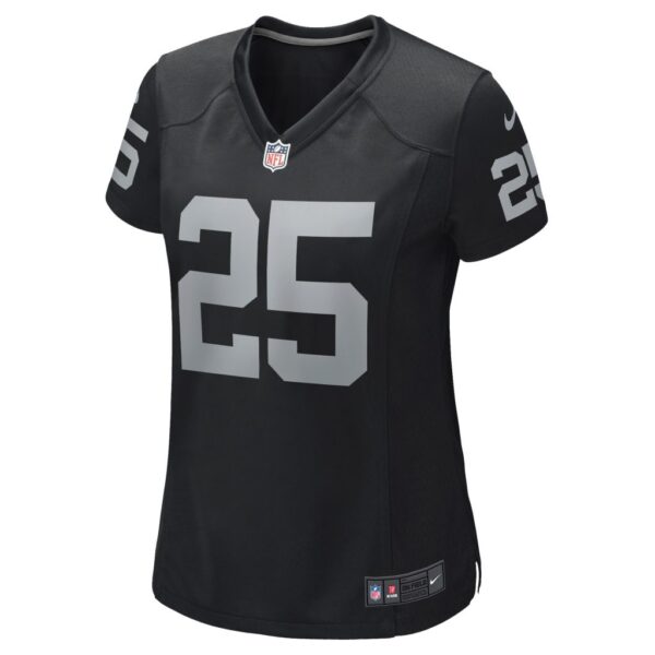 Women's Las Vegas Raiders Fred Biletnikoff Nike Black Game Retired Player Jersey